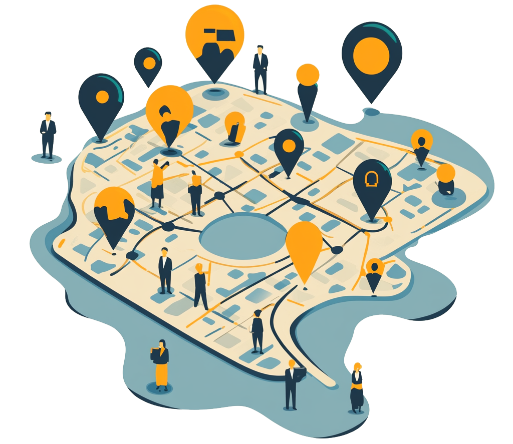 SEO Ranking Map Visualization